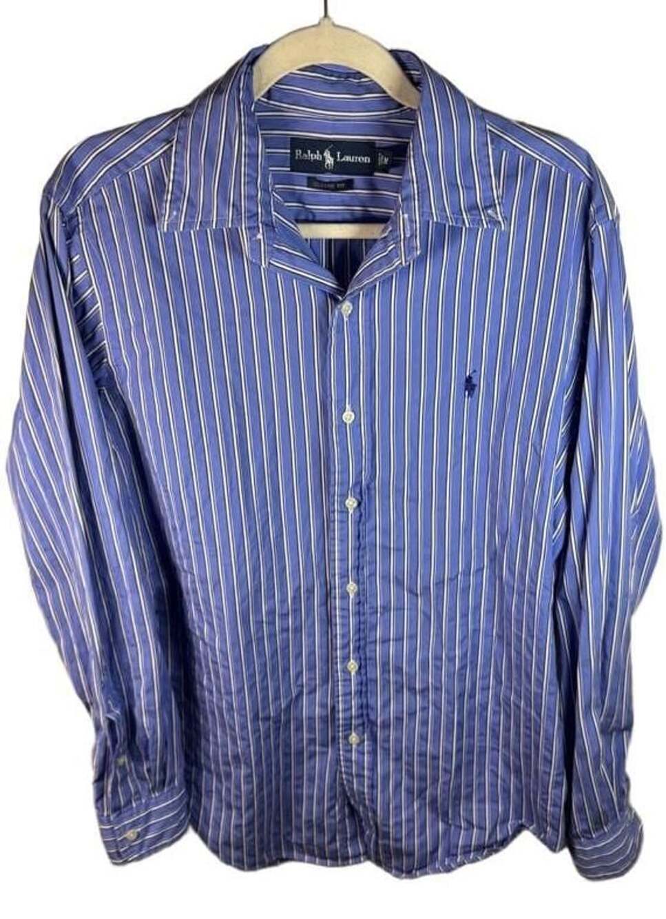 Ralph Lauren Vintage Pinstripe Button Down Shirt - ,